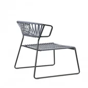 Krzesła - Scab Design Krzesło Lisa Lounge Club z podłokietnikami - rama antracytowa 2877 ZA - miniaturka - grafika 1