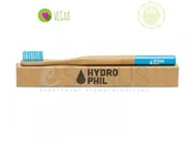 Szczoteczki do zębów - HYDROPHIL Ekologiczna, bambusowa szczoteczka do zębów, miękka, niebieska - miniaturka - grafika 1