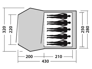 Outdoors Blizzard 500 szaro-niebieski - Namioty - miniaturka - grafika 6