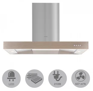 Klarstein Barenboim 90 Inox (TK15-Barenboim) - Okapy kuchenne - miniaturka - grafika 4