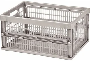 Curver Poland Sp z o o KOSZ SKŁADANY SREBRNY zakupy dla domu i biura 175379 - Kosze na bieliznę - miniaturka - grafika 4