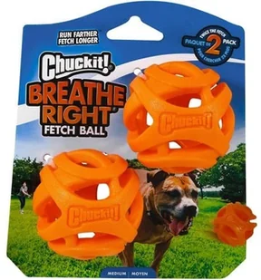 Chuckit Breathe Right Fetch Ball Medium 2-pak - Zabawki dla psów - miniaturka - grafika 2