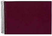 Albumy fotograficzne - goldbuch Goldbuch album spiralny, Bella Vista, 24 x 17 cm, 40 czarnych stron, len, bordowy, 20 994 - miniaturka - grafika 1