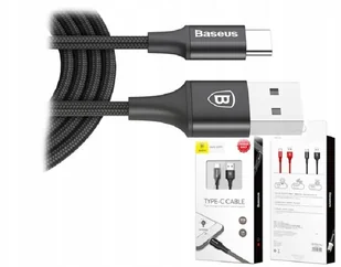 Baseus Kabel Rapid USB-C LED 2m Black BSU013BLK - Kable USB Baseus Kabel Rapid USB-C LED 2m Black BSU013BLK - Kable USB - miniaturka - grafika 11