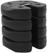 Akcesoria do urządzeń ogrodniczych - vidaXL Obciążniki do altany, 4 szt., czarne, 220 x 30 mm, beton - miniaturka - grafika 1