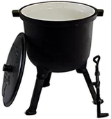 Kociołki - KING Hoff Garnek KOC6 KH 2242 żeliwny myśliwski kociołek 7 L emalia 214B-98923 Zilner - miniaturka - grafika 1