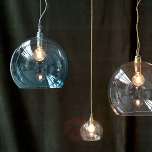 EBB & FLOW Rowan lampa wisząca niebieska  22cm - Lampy sufitowe - miniaturka - grafika 2