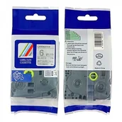 Papier do drukarek - Brother Taśma zamiennik TZ-M911 / TZe-M911, 6mm x 8m, czarny druk / srebrny podkład - miniaturka - grafika 1