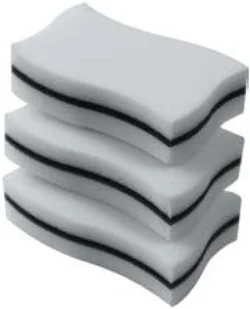 Franke Magiczna gąbka zestaw 3 szt 112.0617.288) - Ściereczki, gąbki, czyściki - miniaturka - grafika 2