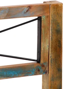 vidaXL Rama łóżka z litego drewna z odzysku, 160 x 200 cm - Łóżka - miniaturka - grafika 5