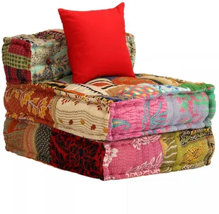 vidaXL Patchworkowa sofa modułowa, 3-osobowa vidaXL - Sofy i kanapy vidaXL Patchworkowa sofa modułowa, 3-osobowa vidaXL - Sofy i kanapy - miniaturka - grafika 3