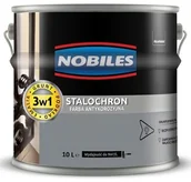 Farby do metalu - Nobiles STALOCHRON- farba antykorozyjna, brąz RAL 8017 , 10 l - miniaturka - grafika 1