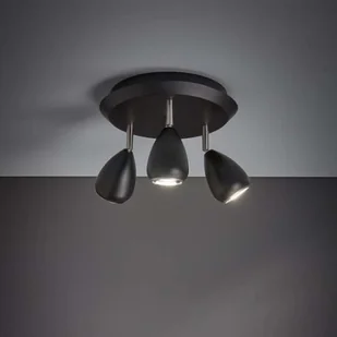Markslojd Plafon LAMPA sufitowa BIKE 107337 okrągła OPRAWA metalowa regulowane reflektorki czarne 107337 - Lampy sufitowe - miniaturka - grafika 2