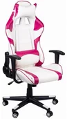 Fotele gamingowe - Mebel Elite Fotel Gamingowy Obrotowy Różowy/Biały CLOE - miniaturka - grafika 1