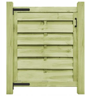 vidaxl Furtka ogrodowa, impregnowana sosna FSC, 100x100 cm, zielona - Ogrodzenia - miniaturka - grafika 3