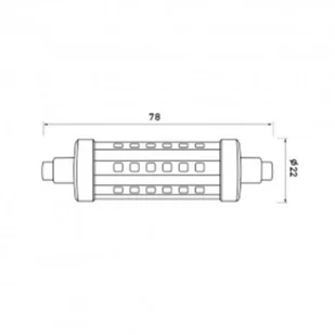 GTV Żarówka LED R7s 6W 4000K neutralny 600lm GTV 7743 LD-J7806W-40 - Taśmy LED - miniaturka - grafika 4