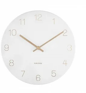 Karlsson 5788WH stylowy zegar ścienny, śr. 30 cm - Zegary - miniaturka - grafika 2