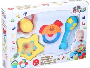 Let's play Lets play Zestaw 4 grzechotek Małpka) - Gryzaki dla dzieci - miniaturka - grafika 3