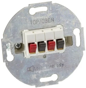 Merten 467019 złącze głośnik wkładka, 2-krotnie, biel polarna 1329910 - Wyłączniki światła i elektryczne Merten 467019 złącze głośnik wkładka, 2-krotnie, biel polarna 1329910 - Wyłączniki światła i elektryczne - miniaturka - grafika 1