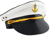 Dodatki do strojów karnawałowych - GAM Czapka kapitana statku rozmiar S - 1 szt. EKH-24742-S - miniaturka - grafika 1