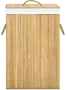 vidaXL Bambusowy kosz na pranie, 72 L vidaXL - Kosze na bieliznę - miniaturka - grafika 4
