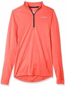 Koszulki sportowe męskie - Adidas Męski T-shirt Tracero 1/2 Ls z długimi rękawami czerwony Rojglo S FJ9505 - miniaturka - grafika 1