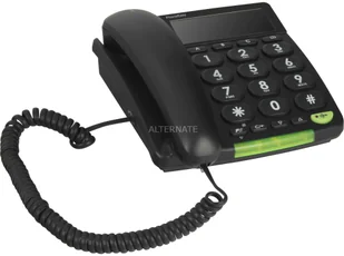 Doro PhoneEasy 312 CS sznur zaprezentować duży przycisk telefonu z na dużym ekranie, czarny 7322460057473 - Telefony stacjonarne Doro PhoneEasy 312 CS sznur zaprezentować duży przycisk telefonu z na dużym ekranie, czarny 7322460057473 - Telefony stacjonarne - miniaturka - grafika 2
