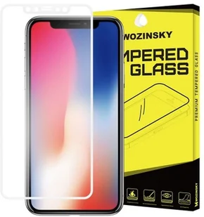 Wozinsky Full Screen szkło hartowane 9H na cały ekran z ramką iPhone XS / X biały 7426825333612 - Szkła hartowane na telefon - miniaturka - grafika 3