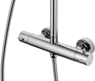 Corsan Kolumna prysznicowa LUGO chromowana z baterią termostatyczną CMN026 - Panele prysznicowe - miniaturka - grafika 5