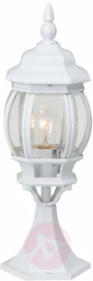 Brilliant Biała lampa cokołowa ISTRIA - Lampy ogrodowe - miniaturka - grafika 2