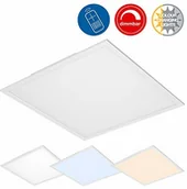 Lampy sufitowe - Briloner lampa sufitowa LED, ściemniana, sterowanie kolorem, pilot zdalnego sterowania, 36 W, 3800 lm, lampa LED, lampa do salonu, lampa sufitowa, biała, 59,5 cm (7195-016) - miniaturka - grafika 1