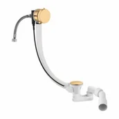 Syfony - Omnires TK132-PLUS-3.04+64-SGL CGS Syfon wannowy przelewowo-odpływowo-napełniający ZŁOTY - miniaturka - grafika 1