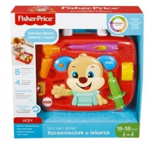 Fisher Price Szczeniaczek u Lekarza FPR00 - Zabawy w naśladowanie dorosłych - miniaturka - grafika 2