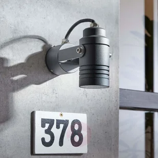 Lampenwelt com Spot zewnętrzny Galina, ciemnoszary, 15,4 cm - Lampy ogrodowe - miniaturka - grafika 4