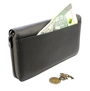 Jennifer Jones Portfel Damski Skóra Licowa Z Teksturą Długi Z Suwakiem wewnątrz 5374 - Portfele - miniaturka - grafika 2