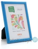 Ramki na zdjęcia - Icar Ramka drewniana Eko niebieska (na zdjęcie 13x18 cm) - miniaturka - grafika 1