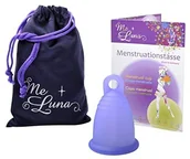 Kubeczki menstruacyjne - ME LUNA Me Luna kubeczek menstruacyjny Sport, pierścień, niebiesko-fioletowa, rozmiar L - miniaturka - grafika 1