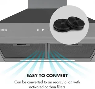 Klarstein Isabella 60 Czarny (CGCH3-BB6) - Okapy kuchenne - miniaturka - grafika 7