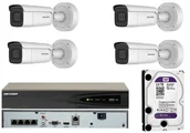 Zestawy do monitoringu - HIKVISION Zestaw monitoringu w wysokiej rozdzielczości 8Mpx na 4 kamery - miniaturka - grafika 1