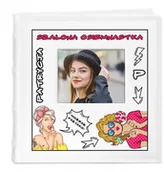 Albumy fotograficzne - NA Murrano Album mały z oknem nadruk dedykacja dla niej 18 urodziny ALB-SO-WH-UV-011 - miniaturka - grafika 1