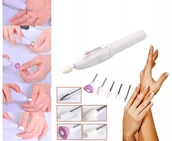 Zestawy do manicure i pedicure - Elektryczny zestaw do manicure pilnik komplet 7pcs - miniaturka - grafika 1