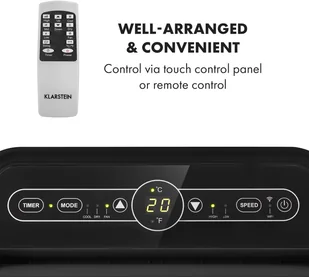 Klarstein Metrobreeze New York Smart 7k, klimatyzator przenośny, 7000 BTU/2,1 kW, klasa efektywności energetycznej A, pilot zdalnego sterowania DXJ2-MtrbrzNYSmrt7KW - Klimatyzatory - miniaturka - grafika 9