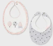 Śliniaki i fartuszki - Mayoral Moda Infantil, S:A.U. KOMPLET prezentowy 2 sztuk śliniaków Mayoral Babies - miniaturka - grafika 1