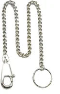 Sprzęt wspinaczkowy - Mil-Tec Łańcuszek z karabińczykiem 40 cm - srebrny (15450018) 15450018 - miniaturka - grafika 1