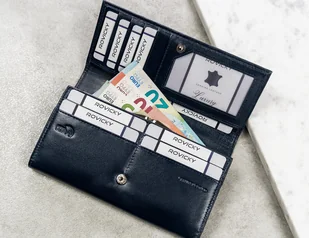 Cavaldi 4U Elegancki, podłużny portfel damski z klapą na zatrzask - Portfele - miniaturka - grafika 8