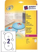 Etykiety do drukarek - Avery ETK358K Etykiety samop. ZF CD śr117 białe błyszczące (25ark.) L7760-25 - miniaturka - grafika 1