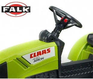 Falk FALK Traktor CLAAS ARION z przyczepą zielony - Jeździki dla dzieci - miniaturka - grafika 4