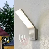 Lampy ogrodowe - Steinel Zewnętrzny reflektor z czujnikiem biały XLED 012069 - miniaturka - grafika 1