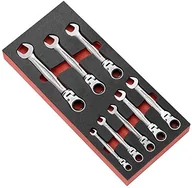 Klucze i nasadki - FACOM szczękowy jednostronny kluczy płasko-oczkowy z przegubem, pianka moduł z 8 cali Wymiary, 1 sztuki, modm.467fju8 - miniaturka - grafika 1