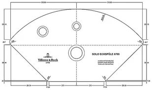 Villeroy & Boch Solo Corner Classicline 6708 02 FU - Zlewozmywaki - miniaturka - grafika 6